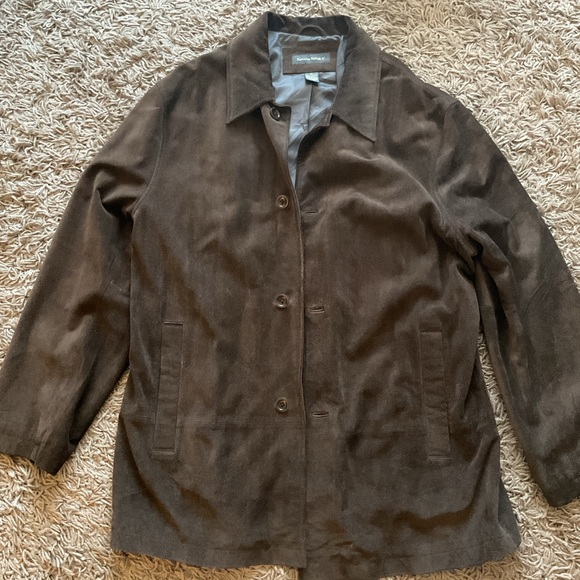 Banana Republic Other - Men’s Banana Republic Dark Brown suede Coat